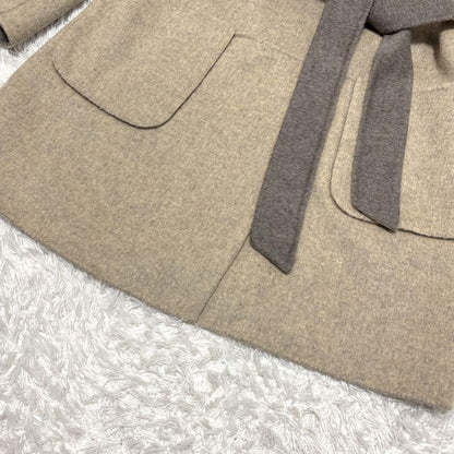 Weekend Max Mara Reversible Coat Asian fit S 36 US size XS Beige Greige Auth