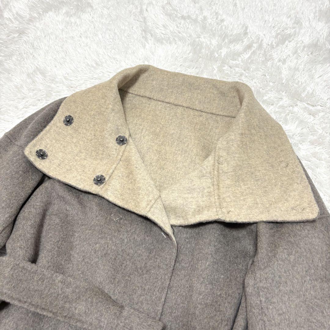 Weekend Max Mara Reversible Coat Asian fit S 36 US size XS Beige Greige Auth