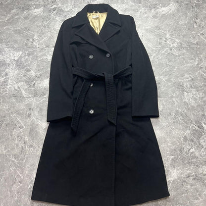 Max Mara MAX&Co. Long Coat Asian fit L 40 US size M Black Authentic