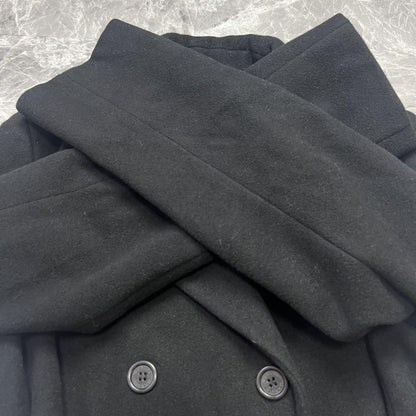 Max Mara MAX&Co. Long Coat Asian fit L 40 US size M Black Authentic