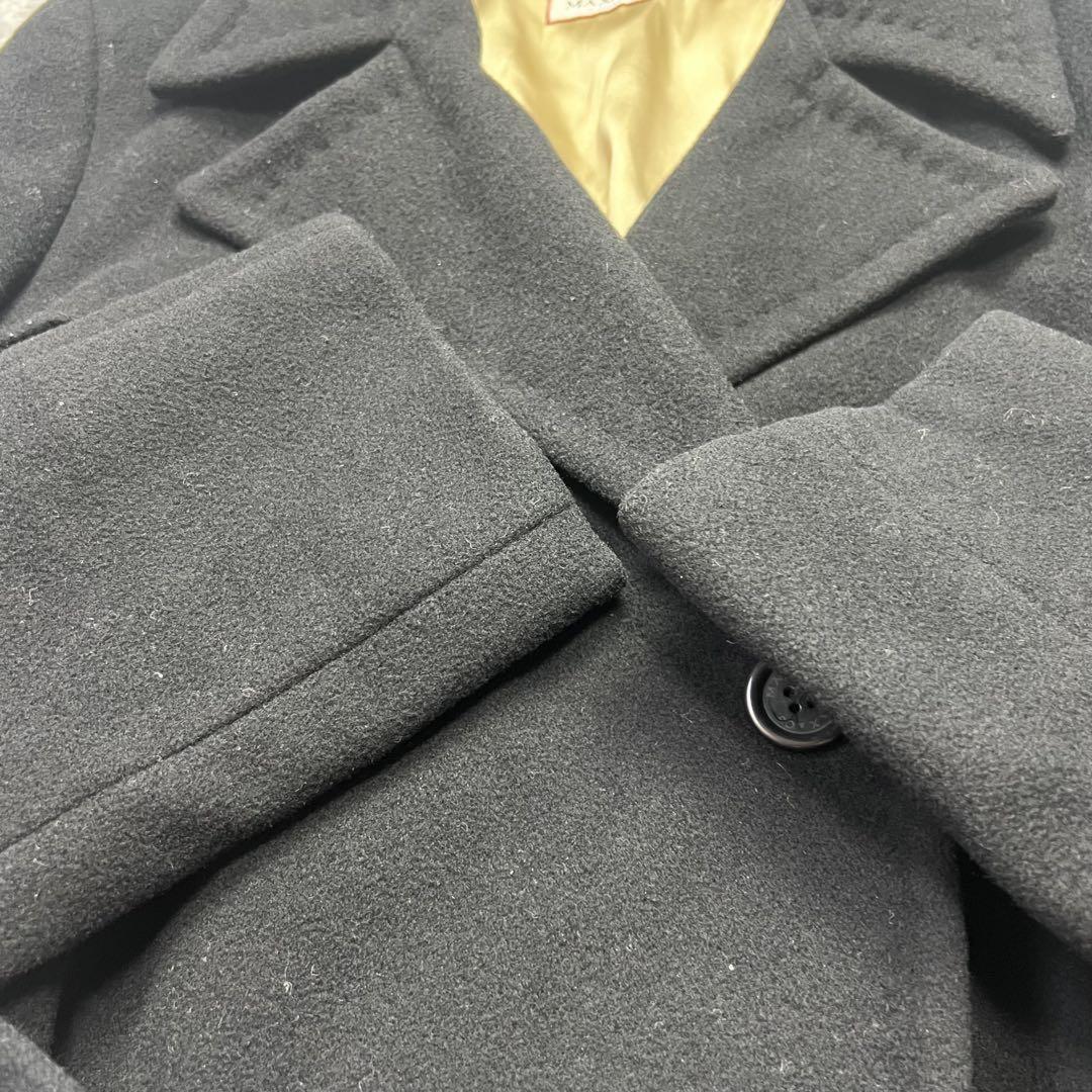Max Mara MAX&Co. Long Coat Asian fit L 40 US size M Black Authentic