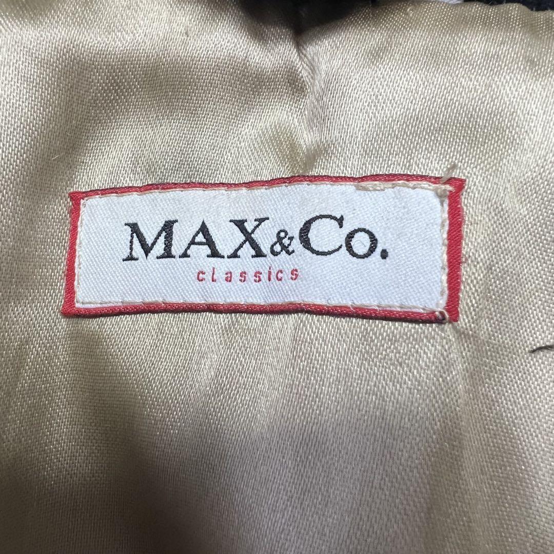 Max Mara MAX&Co. Long Coat Asian fit L 40 US size M Black Authentic