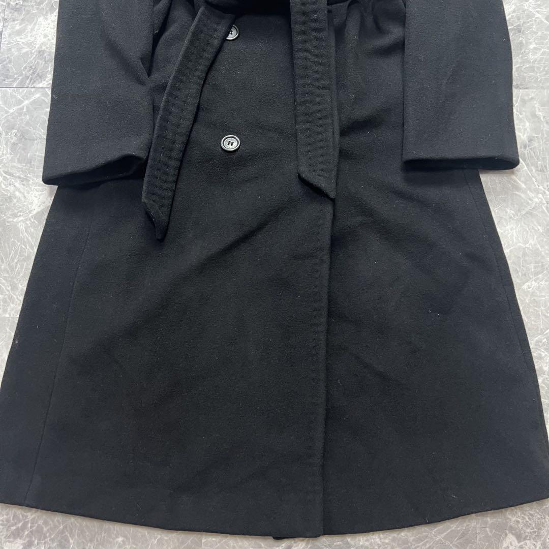 Max Mara MAX&Co. Long Coat Asian fit L 40 US size M Black Authentic