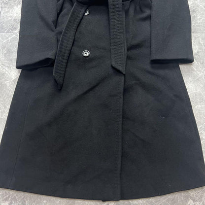 Max Mara MAX&Co. Long Coat Asian fit L 40 US size M Black Authentic