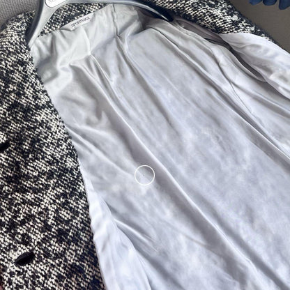 Max Mara SPORT MAX Coat Asian fit S 36 US size XS White Black Authentic