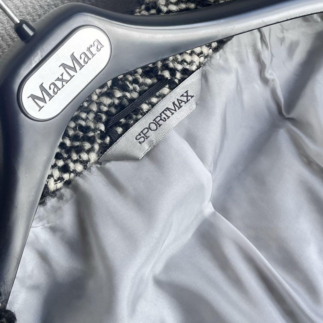 Max Mara SPORT MAX Coat Asian fit S 36 US size XS White Black Authentic