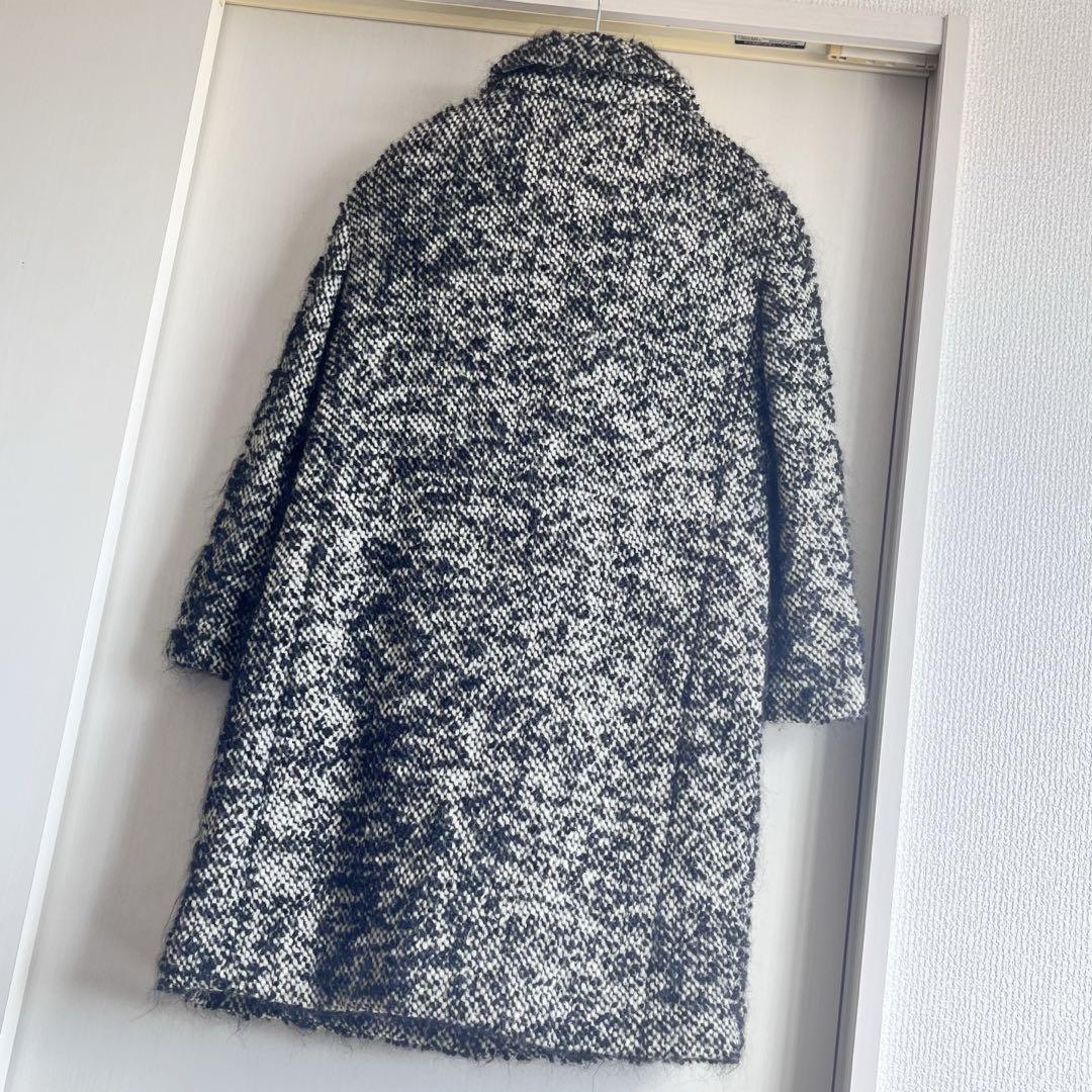 Max Mara SPORT MAX Coat Asian fit S 36 US size XS White Black Authentic