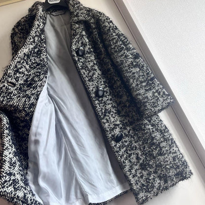 Max Mara SPORT MAX Coat Asian fit S 36 US size XS White Black Authentic
