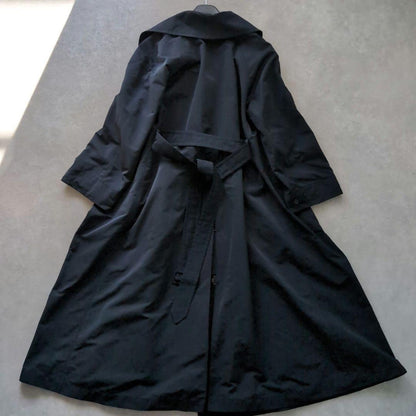 Max Mara Trench Coat Asian fit XL 42 US size L Navy Authentic