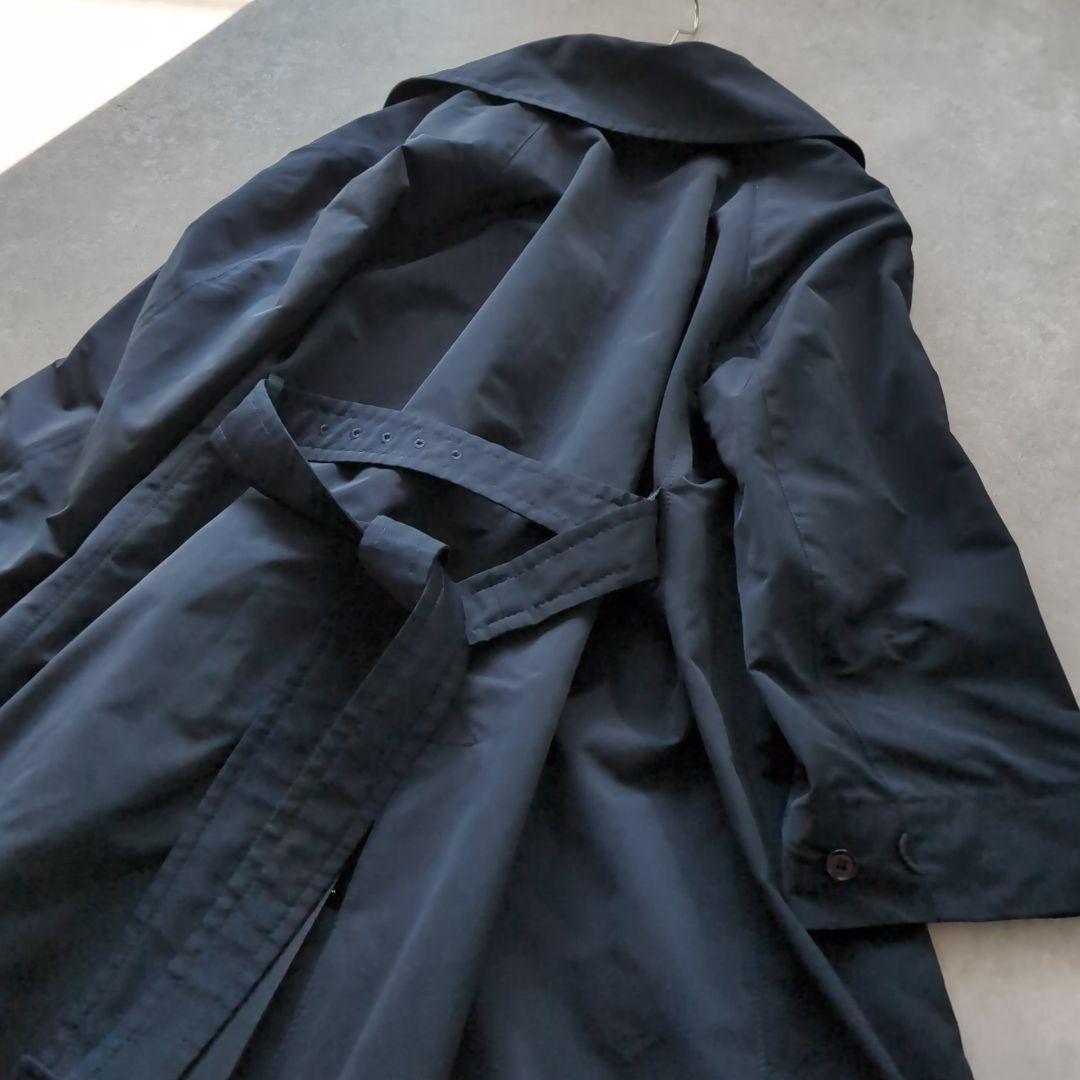Max Mara Trench Coat Asian fit XL 42 US size L Navy Authentic