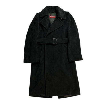 Max Mara STUDIO Long Coat Asian fit S 36 US size XS Black Authentic