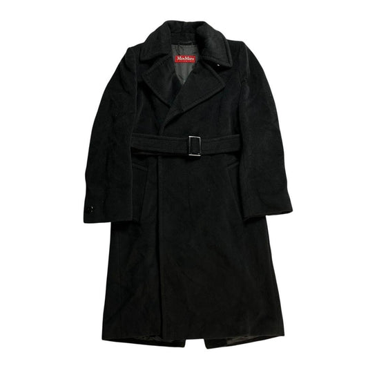 Max Mara STUDIO Long Coat Asian fit S 36 US size XS Black Authentic