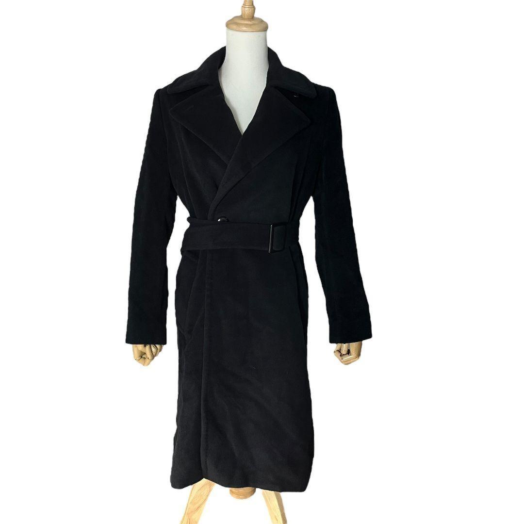 Max Mara STUDIO Long Coat Asian fit S 36 US size XS Black Authentic