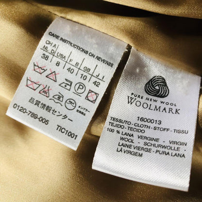 Max Mara Long Coat Asian fit XL 42 US size L Camel Beige Authentic