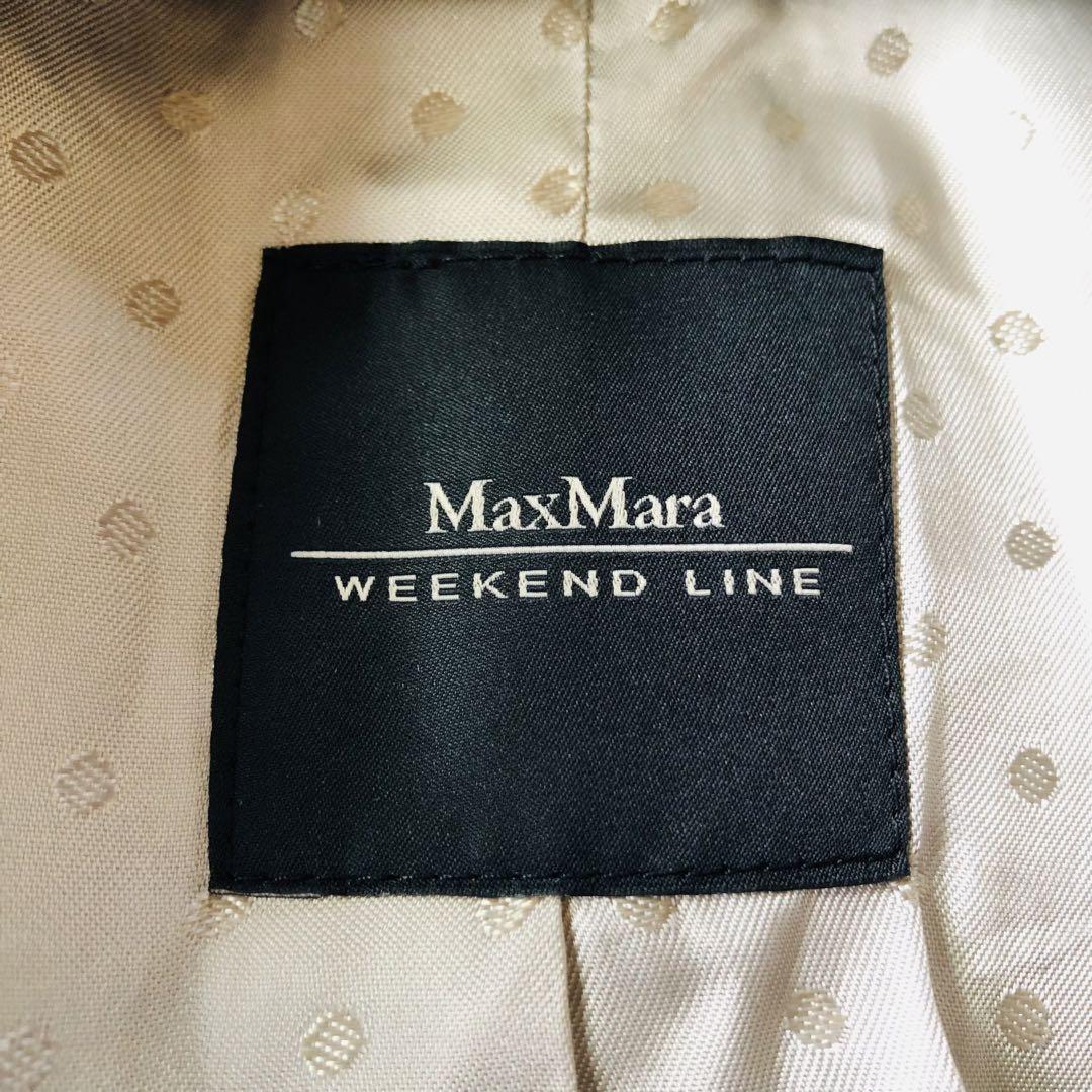 Weekend Max Mara Long Coat Asian fit L 40 US size M Gray Authentic