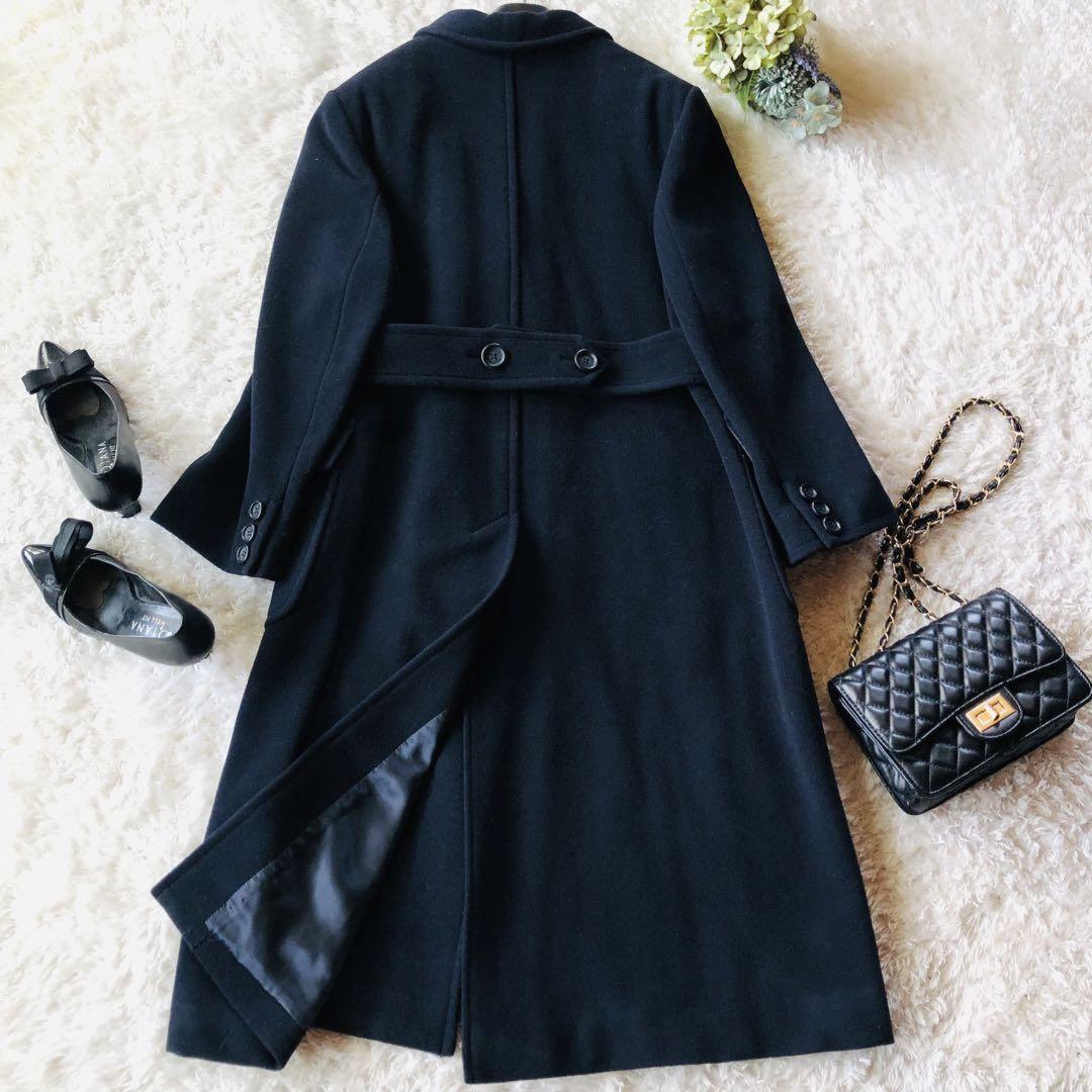 Weekend Max Mara Long Coat Asian fit M 38 US size S Dark Navy Authentic
