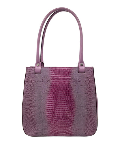 Salvatore Ferragamo Hand Bag Tote Purse Purple Authentic