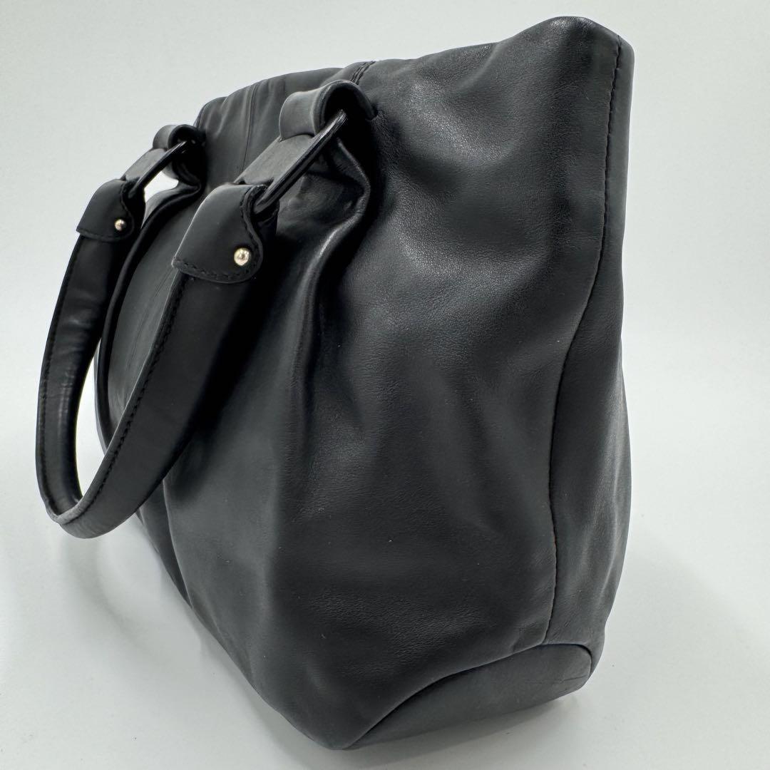 Salvatore Ferragamo Hand Bag Tote Purse Vara Ribbon Leather Black Authentic