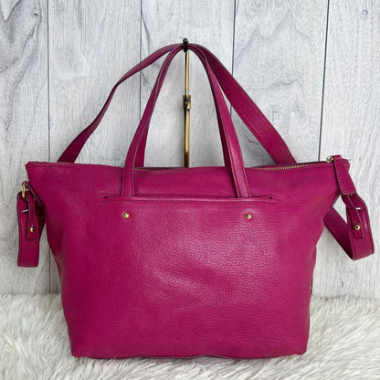 Salvatore Ferragamo Hand Bag Tote Purse 2way Gancini Leather Pink Authentic