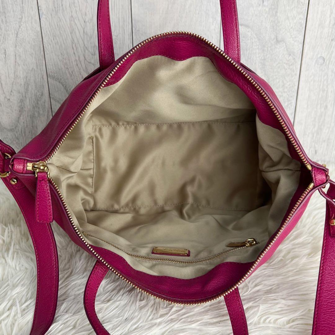 Salvatore Ferragamo Hand Bag Tote Purse 2way Gancini Leather Pink Authentic