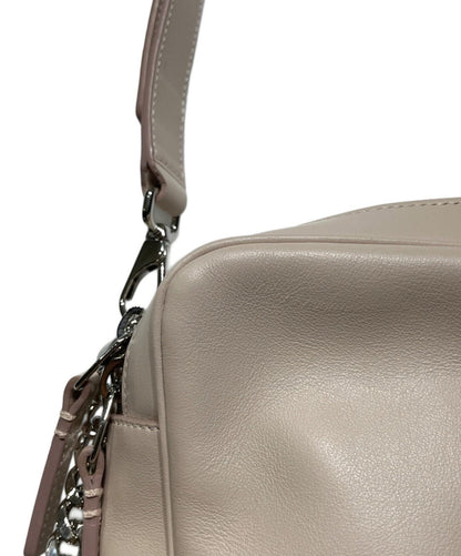 TOD'S Shoulder Bag Purse Double T Camera Bag Pink Authentic