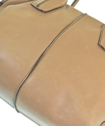 TOD'S Hand Shoulder Bag Tote Purse D-Styling 2way Leather Beige Authentic