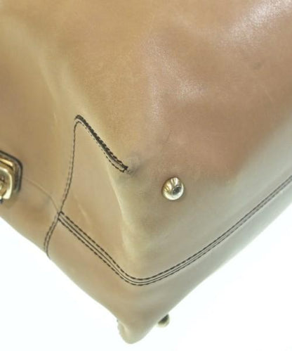 TOD'S Hand Shoulder Bag Tote Purse D-Styling 2way Leather Beige Authentic