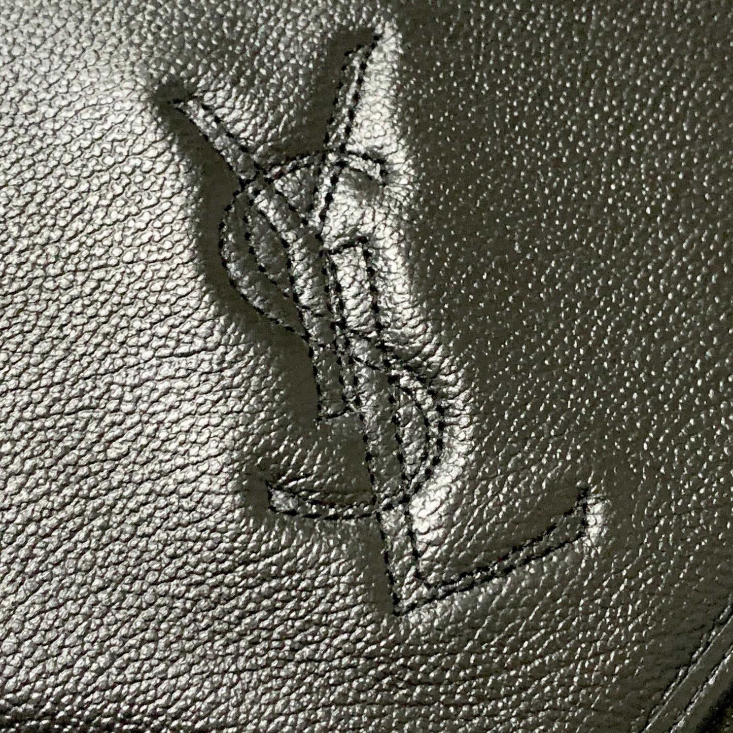 Yves Saint Laurent Clutch Bag YSL Handbag Purse Cassandra Pouch Leather Black
