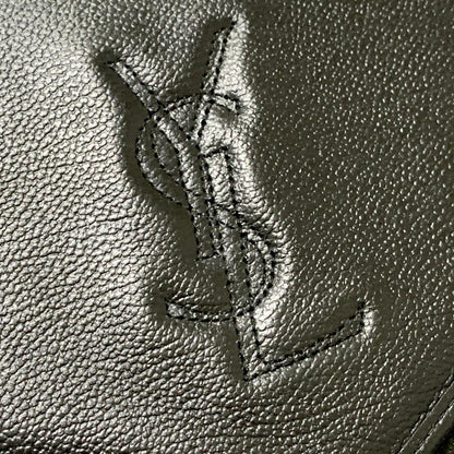 Yves Saint Laurent Clutch Bag YSL Handbag Purse Cassandra Pouch Leather Black