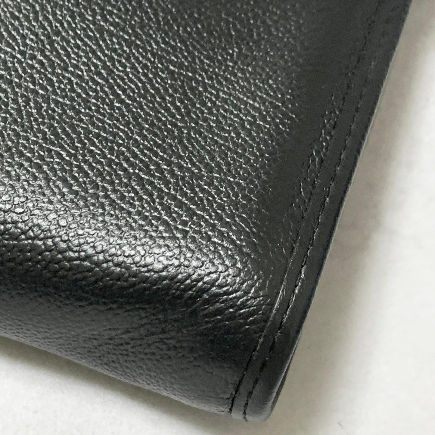 Yves Saint Laurent Clutch Bag YSL Handbag Purse Cassandra Pouch Leather Black