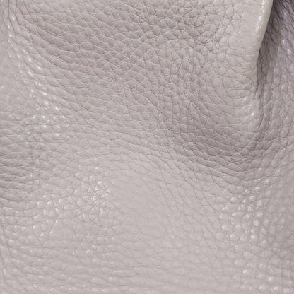 TOD'S Shoulder Bag Purse Leather Gray Authentic