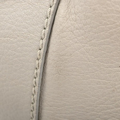 TOD'S Hand Shoulder Bag Tote Purse 2way Leather Gray Authentic