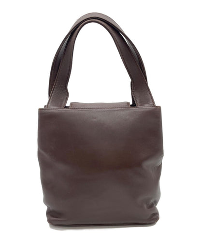 LOEWE Hand Bag Tote Purse Brown Authentic