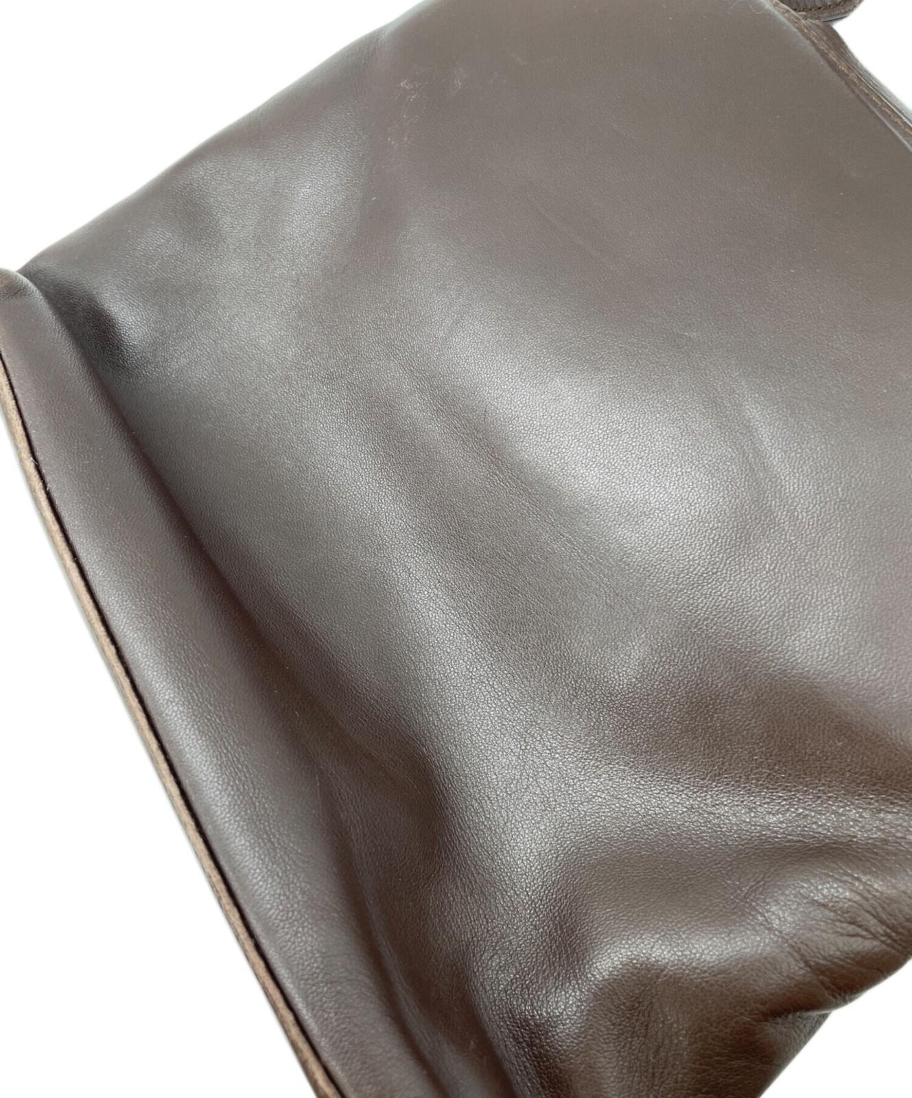 LOEWE Hand Bag Tote Purse Brown Authentic