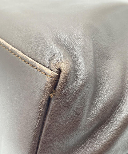 LOEWE Hand Bag Tote Purse Brown Authentic