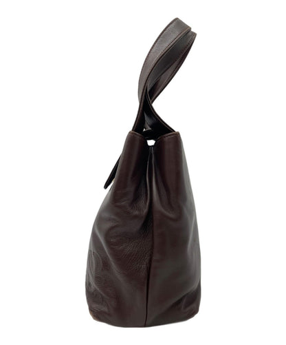 LOEWE Hand Bag Tote Purse Brown Authentic