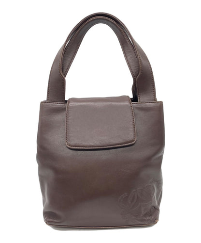 LOEWE Hand Bag Tote Purse Brown Authentic