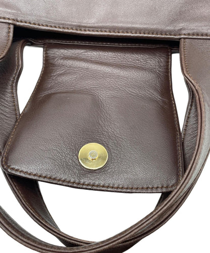 LOEWE Hand Bag Tote Purse Brown Authentic