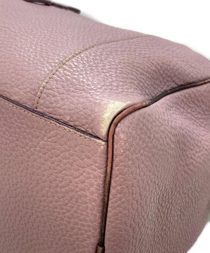 LOEWE Hand Shoulder Bag Tote Purse 2way Anagram Purple Authentic