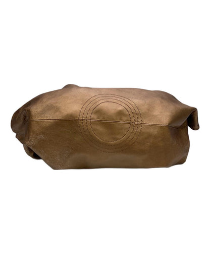 LOEWE Hand Bag Tote Purse Aire Anagram Bronze Authentic
