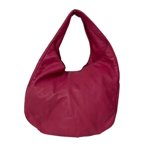 LOEWE Hand Bag Tote Purse Anagram Pink Authentic