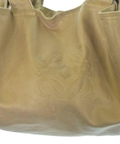 LOEWE Hand Bag Tote Purse Aire Anagram Gold Authentic