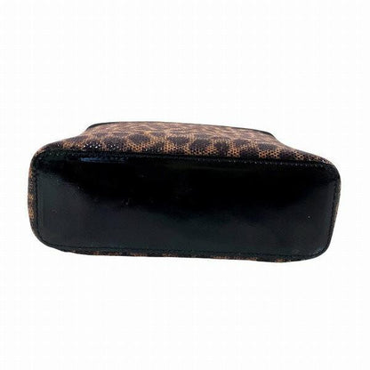 LOEWE Vanity Hand Bag Tote Purse Leopard Authentic