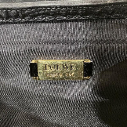LOEWE Vanity Hand Bag Tote Purse Leopard Authentic