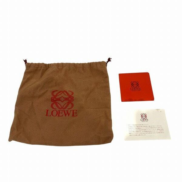 LOEWE Vanity Hand Bag Tote Purse Leopard Authentic