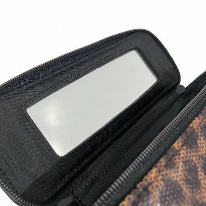 LOEWE Vanity Hand Bag Tote Purse Leopard Authentic