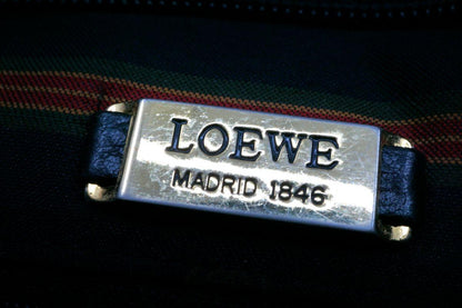 LOEWE Hand Shoulder Bag Tote Purse Leather Black Authentic