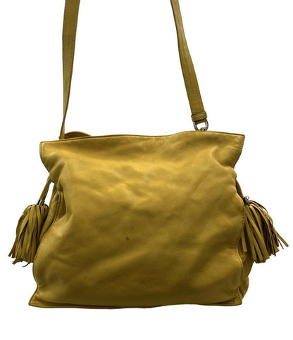LOEWE Shoulder Bag Purse Yellow Authentic