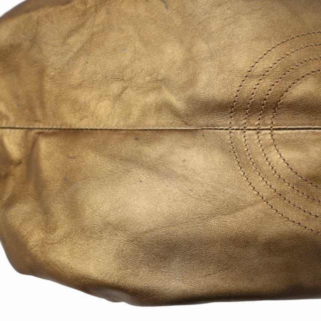 LOEWE Hand Bag Tote Purse Aire Anagram Leather Brown Authentic