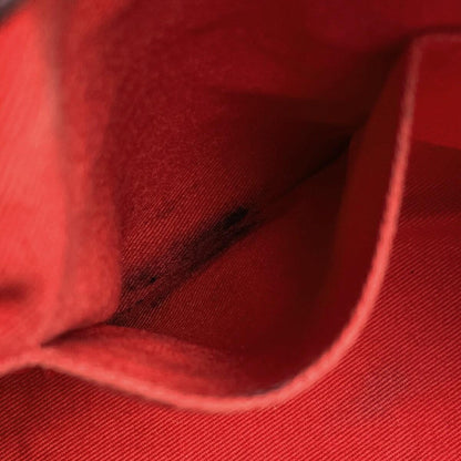LOEWE Hand Bag Tote Purse Anagram Logo Leather Suede Bordeaux Authentic